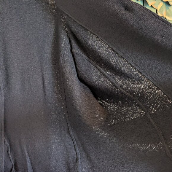 Vintage St. John Collection Santana Knit Blazer | 16 | Black | EVC | USA Made - Picture 8 of 10